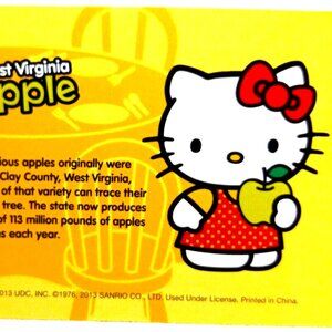 Hello Kitty America The Beautiful Series 2 West Virginia Scratch & Sniff Card